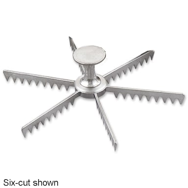 Browne Foodservice 575105 Cast Aluminum Five-Cut Pie Marker