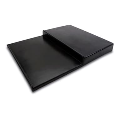 Delfin SU-24302-17 24 x 30 x 3 Black ABS 2-Tier Step Riser