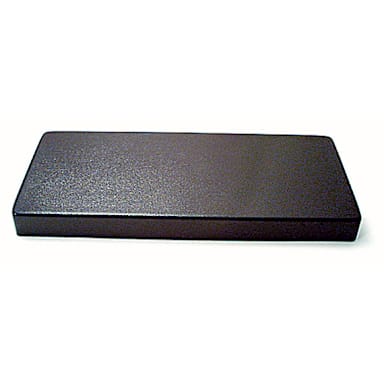 Delfin RR-2410S-17 24" x 10" x 2" Black Straight Step Riser