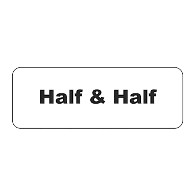 Service Ideas MT1HH Half and Half Magnet - 6 / Cs