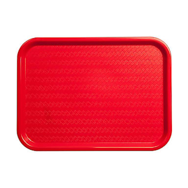 Carlisle CT121605 Red Cafe Standard Tray - Dozen