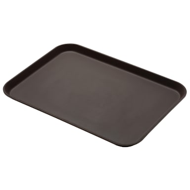 Cambro 1826CT138 Camtread Tavern Tan 18" x 26" Rectangular Tray