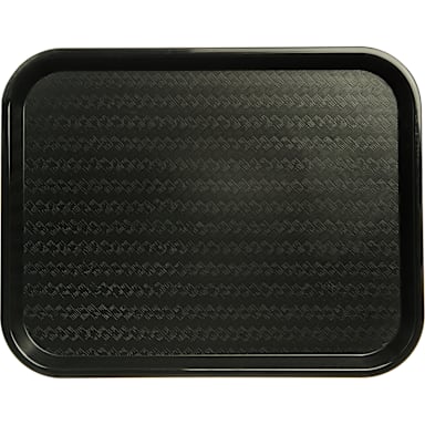 Carlisle CT141803 Black Cafe Standard Tray - Dozen