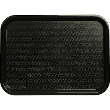 Carlisle CT121603 Black Cafe 16 x 12 Standard Tray - Dozen