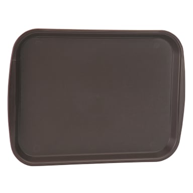 Traex 1217-01 Chocolate Brown 12 x 17 Fast Food Tray - Dozen