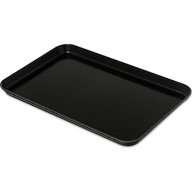 Carlisle 1218FMT309 12" x 18" Black Fiberglass Market Tray
