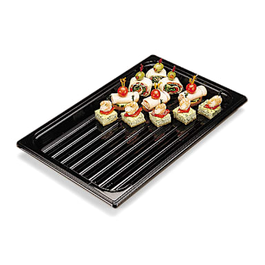 Cambro DT1220CW110 Camwear Black 12" x 20" Display Tray