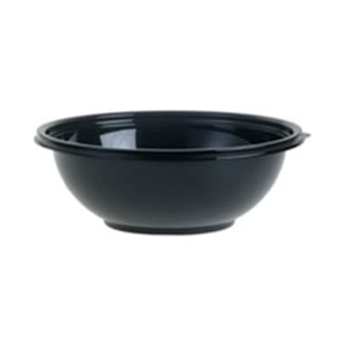 Sabert 92320 FreshPack® Black Round 320 oz Display Bowl