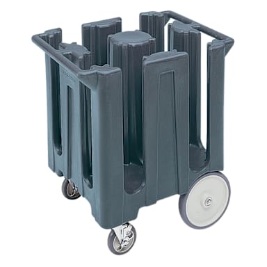 Cambro DC825191 Granite Gray Poker Chip Style Dish Caddy w/ 4 Columns