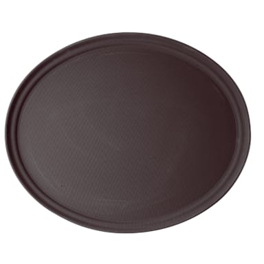 Cambro 2700CT138 Camtread Tavern Tan 22" x 27" Oval Tray