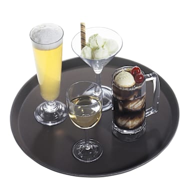 Cambro 1100CT138 Camtread Tavern Tan 11" Round Tray