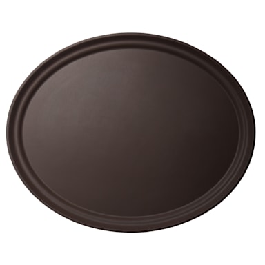 Cambro 2500CT138 Camtread Tavern Tan 19" x 23" Oval Tray