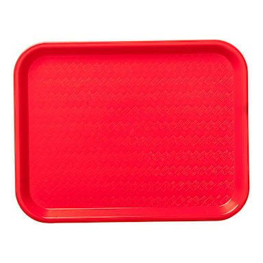 Carlisle CT101405 Red Cafe Standard Tray