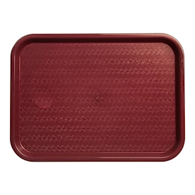 Carlisle CT121661 Burgundy Cafe Standard Tray - Dozen