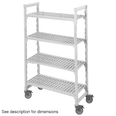 Cambro CPMU244867V4480 Camshelving Mobile 24"x48" 4-Shelf Starter Unit