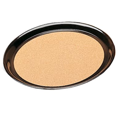 Vollrath 86341 Brown Round Cork-Lined Laminated 16" Serving Tray