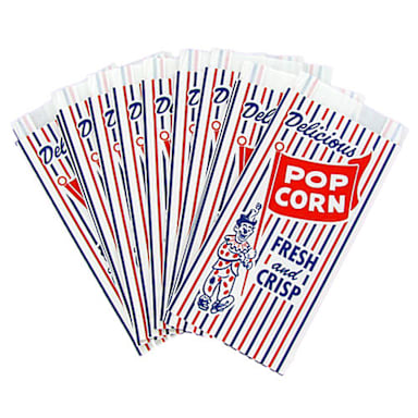 Bagcraft Packaging 300471 Pinch Bottom Popcorn Bag - 1000 / CS