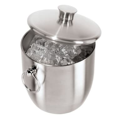 OGGI™ 7044 Stainless 3 Qt. Double Wall Ice Bucket with Tongs