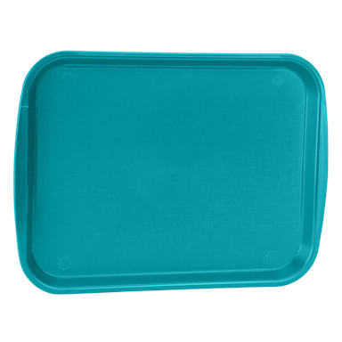 Traex 1014-33 Teal Plastic 10 x 14 Fast Food Tray