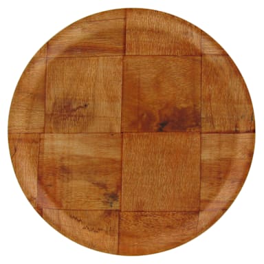 Adcraft® WWP-10K 10" Woven Wood Round Plate - Dozen