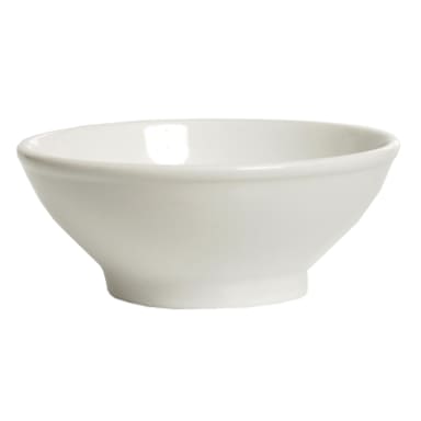 Tuxton BWB-2508 Menudo 25 Oz. White  Salad Bowl - 12  CS