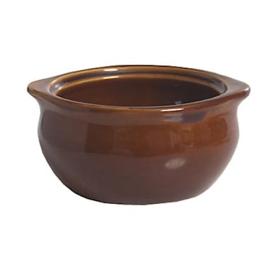 Tuxton BAS-1203 12 Oz. Caramel Onion Soup Crock