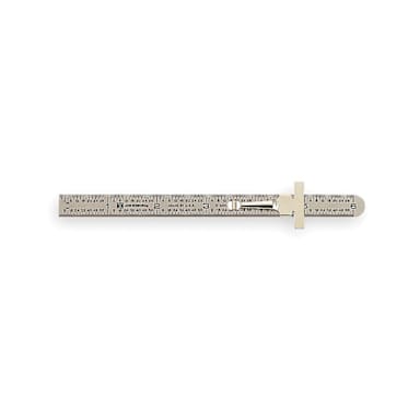 Johnson 7202 6" Stainless Steel Pocket Ruler