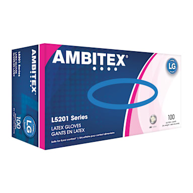 Tradex L5201-LG Ambitex Large Powder-Free Latex Gloves