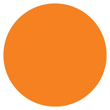 DayMark 112243 MoveMark Orange 3/4" Blank Day Circle - 2000 / RL