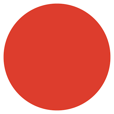 DayMark 112240 MoveMark Red 3/4" Blank Day Circle - 2000 / RL