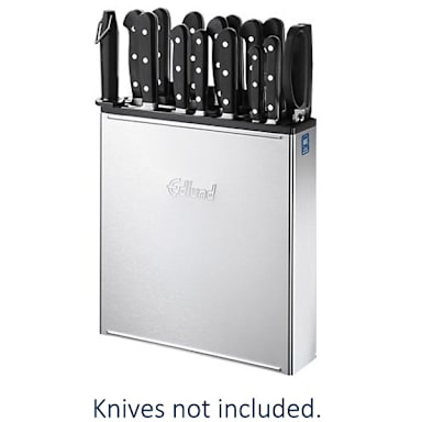 Edlund KR-700 14" 8-Slot Knife Rack S/S Skirt with Back Plate