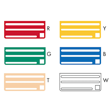 Edlund KR-50 I S/S Color-Coded Knife Rack Master Pack Insert - 6 / PK