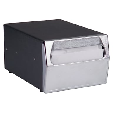 Traex 6512-06 Black and Chrome Counter Top Napkin Dispenser