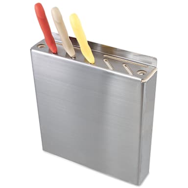 Browne Foodservice HKP321 S/S 12" x 12.38" Knife Rack