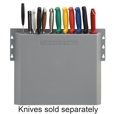 Mundial® KR-1 Gray ABS Plastic Knife Rack