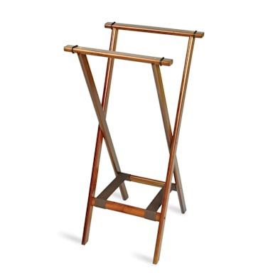 CSL 1178BSO Back Saver Extra Tall Wood Tray Stand / Bottom Straps