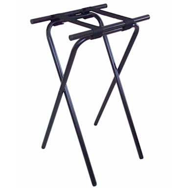 CSL 1053BL 31" H Deluxe Black Tubular Steel Tray Stand
