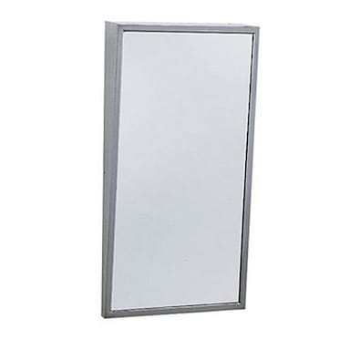 Bobrick B-293 1830 S/S 18" x 30" Fixed-Position Tilt Mirror