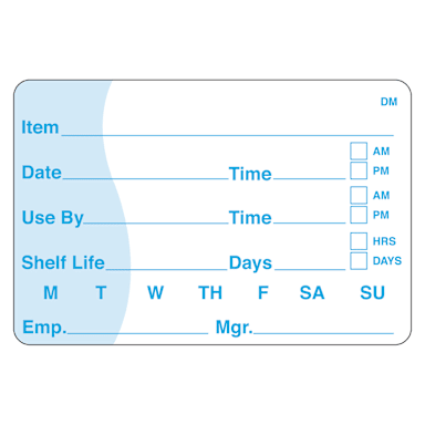 DayMark 110116 DissolveMark 2 x 3 Use By / Shelf Life Label