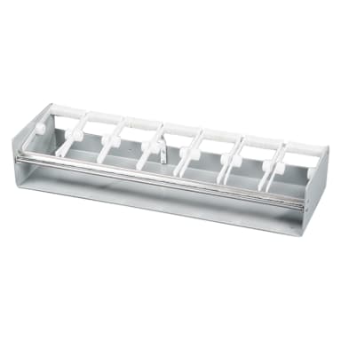 DayMark 112442 White Plastic 3" 7-Slot Label Dispenser