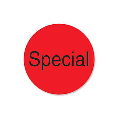 DayMark 112003 DuraMark Red 1" "Special" Deli Label - 1000 / RL
