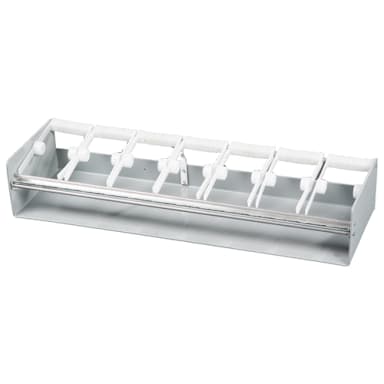 DayMark 111081 White Plastic 2" 7-Slot Label Dispenser