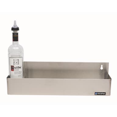 San Jamar® B5522 Stainless Steel 5-Bottle Single Rail Speed Rail