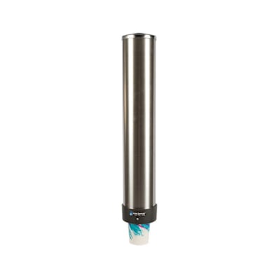 San Jamar® C3400P Stainless Pull-Type 12-24 Ounce Cup Dispenser