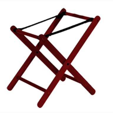 Old Dominion A-5 Mahogany Finish Hardwood 24" High Baby Seat Stand
