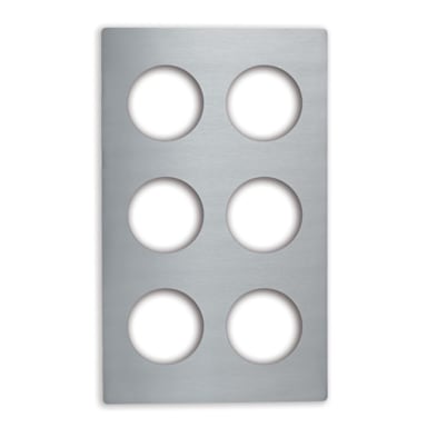 Vollrath 8241914 Miramar™ S/S Template For 6 Bain Maries