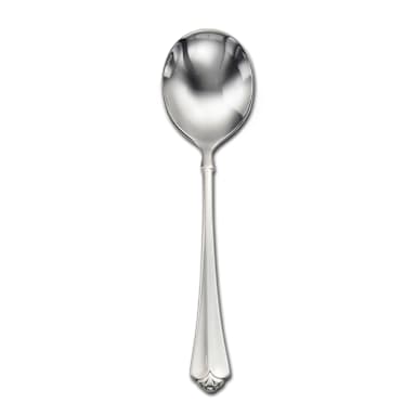 1880 Hospitality 2273SRBF Juilliard S/S Round Bowl Soup Spoon - Dozen