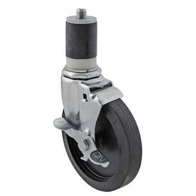 Component Hardware C13-1451 Standard 5" Stem Caster With Brake