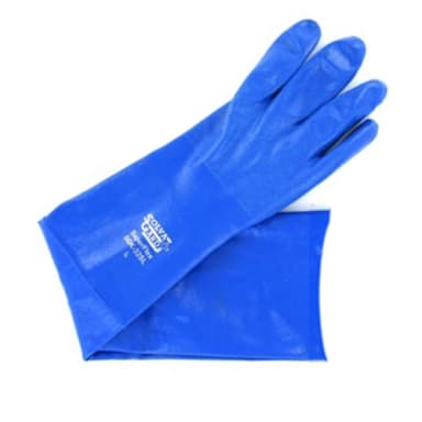 Saf-T-Gard SGK-32L/L Large Blue 12" Nitrile-Coated Glove - Pair