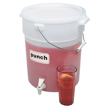 Cambro DSPR6148 White StoreSafe 6 Gallon Beverage Dispenser
